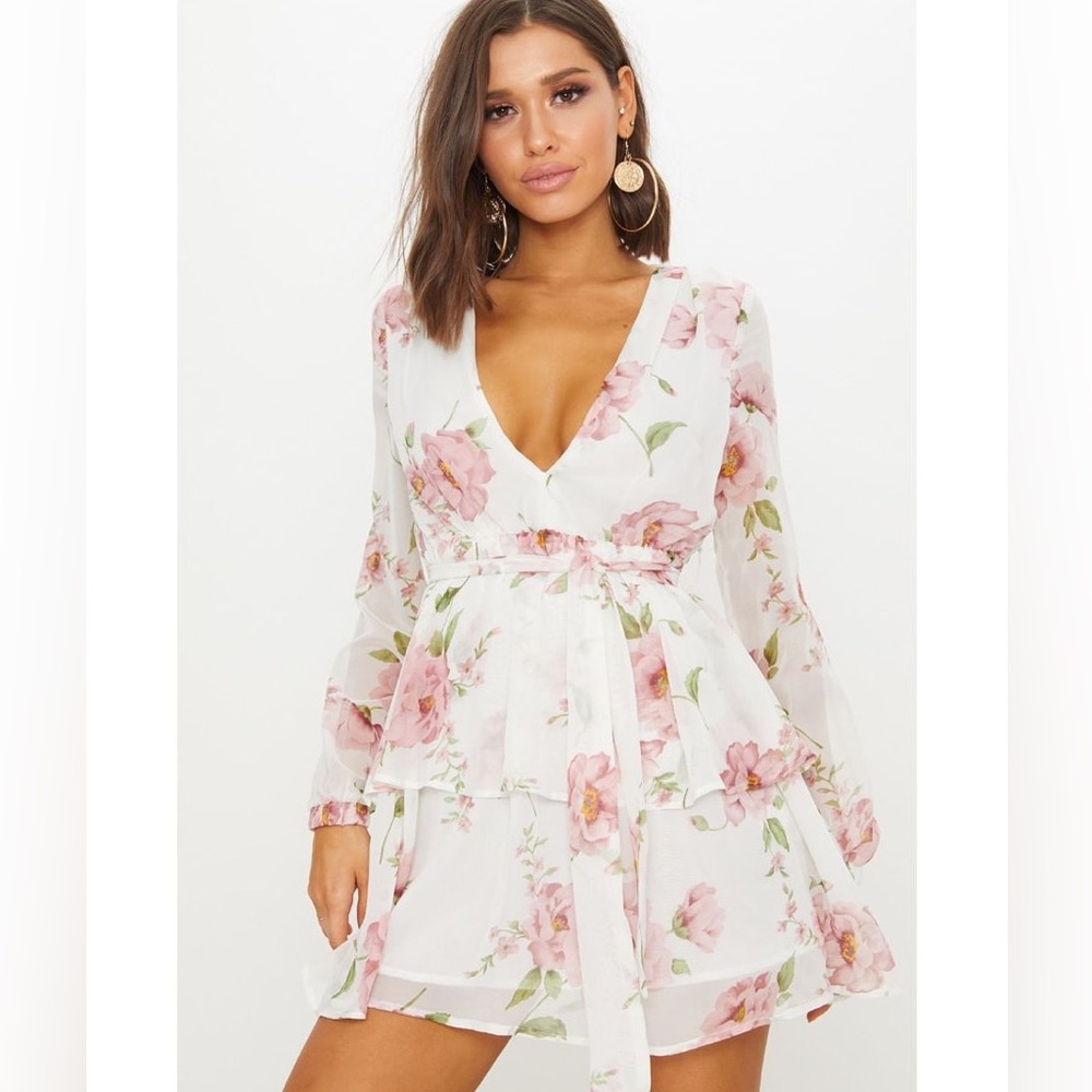 Floral V-Neck Dress